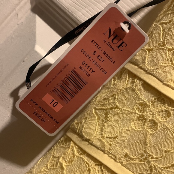 NWT Nue by Shani Trumpet Cap Sleeve Lace Midi Dress.  SZ 10 - Picture 8 of 9